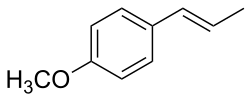 Skeletal formula of anethole