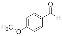 Structural formula of anisaldehyde