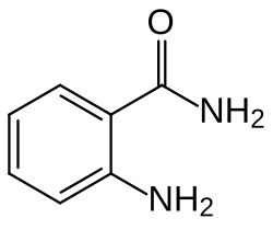 Skeletal formula of anthranilamide