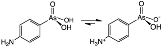 Chemical structure of arsanilic acid
