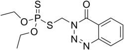 Skeletal formula of azinphos-ethyl