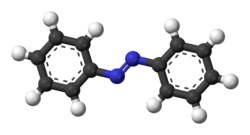 Ball-and-stick model of azobenzene
