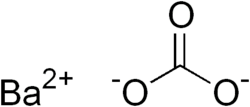 Skeletal formula of barium carbonate