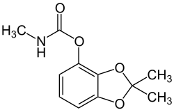 Skeletal formula of bendiocarb