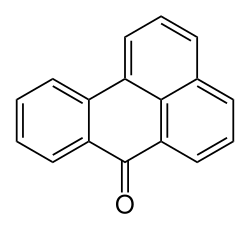 Skeletal formula of benzanthrone