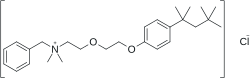 Kekulé, skeletal formula of benzethonium chloride