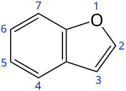 Skeletal formula with numbering convention