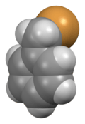 3D structure of the benzyl bromide molecule