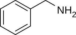 Skeletal formula of benzylamine