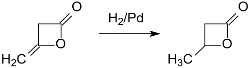 Synthese von β-Butyrolacton aus Diketen