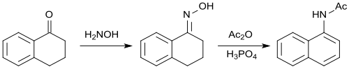 Synthese von N-(1-Naphthyl)acetamid