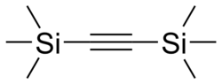 Skeletal formula of bis(trimethylsilyl)acetylene