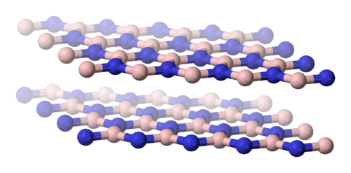 Hexagonal form (h-BN) hexagonal analogous to graphite