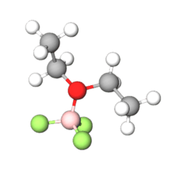 Boron Trifluoride Ball and Stick Model