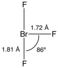 Structural formula, showing bond lengths and angles