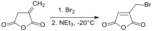 Bromierung-Dehydrobromierung von Itaconsäureanhydrid