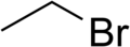 Skeletal formula of bromoethane