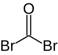 Structural formula of carbonyl bromide