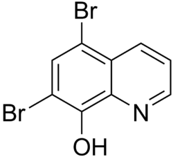 Skeletal formula of broxyquinoline