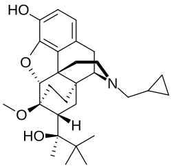 Skeletal formula of buprenorphine