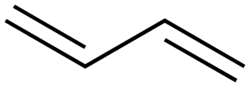 Skeletal formula of 1,3-butadiene