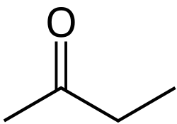 Skeletal formula of butanone