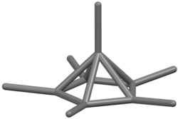 Gray pentagonal-pyramid skeleton