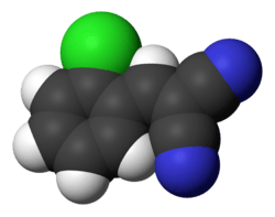 Space-filling model of CS gas
