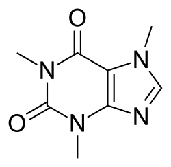 2D structure of caffeine