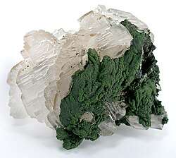 Calcite with mottramite