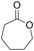 Skeletal formula of caprolactone