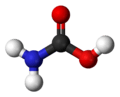 Ball-and-stick model of carbamic acid