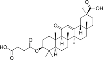 Skeletal formula of carbenoxolone