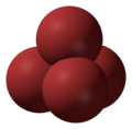 Spacefill model of tetrabromomethane