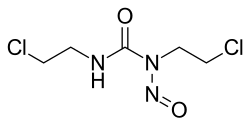 Skeletal formula of carmustine