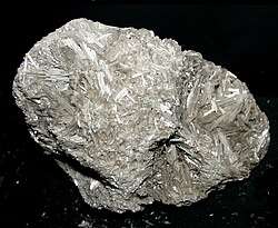 Crystals of cerussite, a secondary lead ore