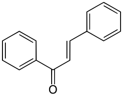 Skeletal formula of chalcone