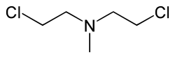Skeletal formula of chlormethine