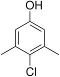 Kekulé, skeletal formula of chloroxylenol