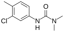 Skeletal formula of chlortoluron