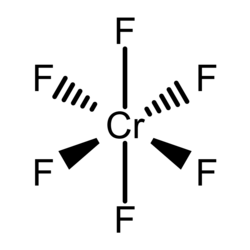 Chromium hexafluoride molecule