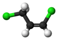 Ball-and-stick model of the cis isomer