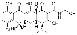 Skeletal formula of clomocycline