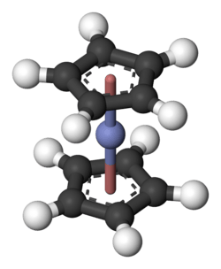 Ball-and-stick model of cobaltocene