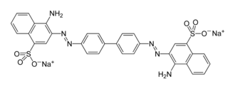 Skeletal formula of congo red