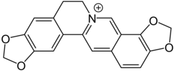 2D representation of the chemical structure of coptisine .