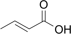 Skeletal formula of crotonic acid