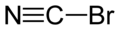 Skeletal formula of cyanogen bromide