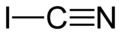 Skeletal formula of cyanogen iodide