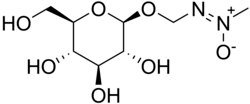 Chemical structure of cycasin